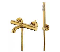 Смеситель для ванны Grocenberg GB8099GL, брашированное золото 