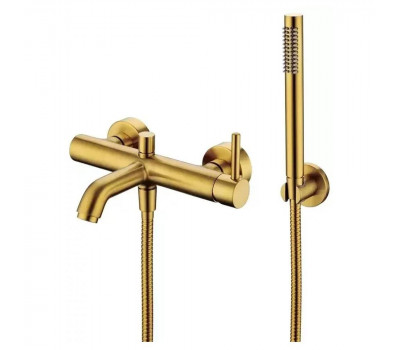 Смеситель для ванны Grocenberg GB8099GL, брашированное золото 