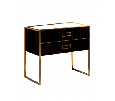 Тумба Armadi Art MONACO 100см черная глянец + золото под раковину чашу 867-100-BG Тумба Armadi Art MONACO 100см черная глянец + золото под раковину чашу 867-100-BG