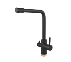 Смеситель для кухни с подключением фильтра Shevanik S868H, черный