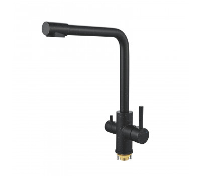 Смеситель для кухни с подключением фильтра Shevanik S868H, черный