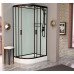 Душевая кабина 120х80 см Frank F412R Black правосторонняя, черный
