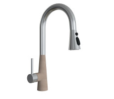 Смеситель для кухни с выдвижным изливом Florentina ВИТА 313.29Н.1223.107, песочный 