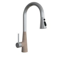 Смеситель для кухни с выдвижным изливом Florentina ВИТА 313.29Н.1223.107, песочный 