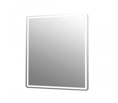 Зеркало Dreja Tiny 60 см с подсветкой, белый
