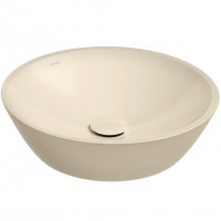 Раковина ISVEA SistemaY Soft накладная ШГВ 450*450*120 отверстия для смесителя отсутствуют цвет слоновая кость матовый 10SY66045-2K