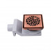 Душевой трап PLUMBERIA SELECTION PS STONES PSS13RM, медь 