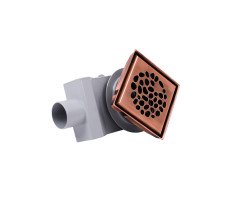 Душевой трап PLUMBERIA SELECTION PS STONES PSS13RM, медь 