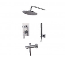 Душевой комплект встраиваемый Bronze de Luxe 1760'S LOFT матовый хром 6630CC хром Душевой комплект встраиваемый Bronze de Luxe 1760'S LOFT матовый хром 6630CC хром