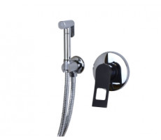 Гигиенический душ встраиваемый со смесителем ЭЛЕМЕНТ EL28CB хром черный Bronze de Luxe 