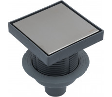 Точечный трап решетка нерж. сталь/под плитку 15х15 Logan L005-150-VERTICAL 330444 