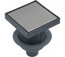 Точечный трап решетка нерж. сталь/под плитку 15х15 Logan L005-150-VERTICAL 330444 Точечный трап решетка нерж. сталь/под плитку 15х15 Logan L005-150-VERTICAL 330444