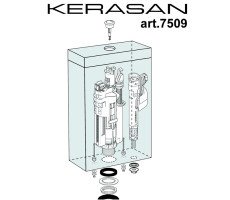 Механизм слива Kerasan 750993 бронза Механизм слива Kerasan 750993 бронза