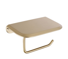 Бумагодержатель с полкой для телефона ABBER Nord AA1530G золото матовое Бумагодержатель с полкой для телефона ABBER Nord AA1530G золото матовое