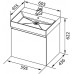Тумба под раковину Aquanet Нью-Йорк 60 орех 