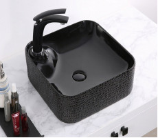 Умывальник CeramaLux D1305H004 черный 