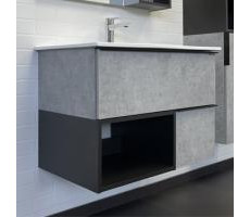 Тумба-умывальник Comforty Франкфурт-75 бетон светлый с раковиной Comforty 75E 00-00011080 