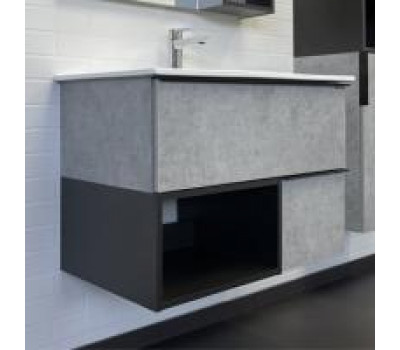 Тумба-умывальник Comforty Франкфурт-75 бетон светлый с раковиной Comforty 75E 00-00011080 