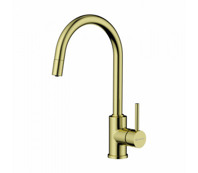 Смеситель для кухни OMOIKIRI Shinagawa 2 Plus, цвет-светлое золото 4994483 