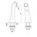 Ножка (1 шт)  для установки смесителя на борт ванны Gattoni Аксессуары и запчасти 1544/00V0br Бронза 