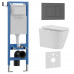 Комплект 3в1 IBERICA BLANCA инсталляция SILENCIO MINI, унитаз BURGOS ALTO белый, кнопка смыва ESTI-S серый матовый (IB.001M.BRA.234.856) 