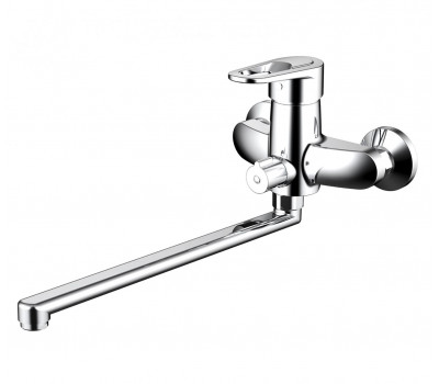 Смеситель для ванны c длинным изливом Bravat Loop F6124182CP-02L-RUS Хром 