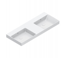 Раковина 125x50 двойная Catalano Zero 121270001 белый 