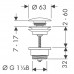 Донный клапан Hansgrohe  50100000 хром 