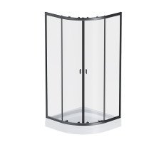 Душевой уголок AM.PM X-Joy W88E-205-090BT64 Стекла прозрачные; профиль матовый черный; поддон белый 