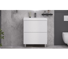 Тумба напольная Velvex Edge 70.2Y, белый глянец tn.EDG.9696.70.2Y белый глянец  