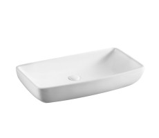 Раковина накладная Azario 60х385х13 фаянс, цвет Белый AZ4959B Раковина накладная Azario 60х385х13 фаянс, цвет Белый AZ4959B