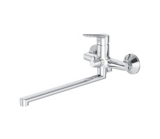 Смеситель для ванны и душа с длинным изливом AM.PM Crave F9C90200 Хром 