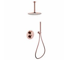 Душевая система ABBER Wasser Kreis AF8121RG скрытого монтажа без излива, розовое золото 