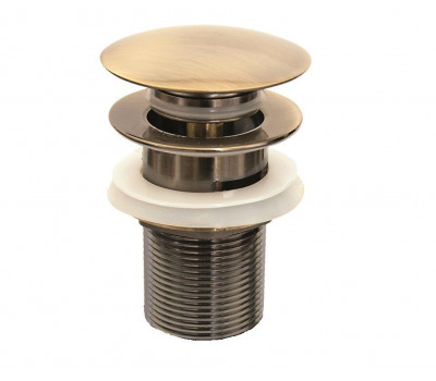 Донный клапан без перелива для раковины Bronze de luxe Универсальный 21972/1 бронза 