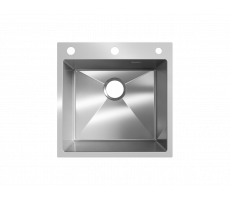 Мойка ULGRAN STEEL 500 Х 500, цвет «брашированная сталь» US 500х500-001 