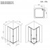 Душевое ограждение 90x90 см, без поддона AM.PM X-joy W94G-403-9090-МТ1К  