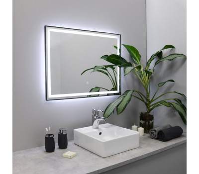 Зеркало FIXSEN с подсветкой LED прямоугольное 120х80 см графит FX-2120F 