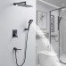 Душевая система встраиваемая Shevanik S4035H, черный