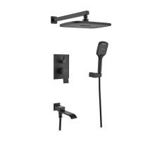 Душевая система встраиваемая Shevanik S4035H, черный
