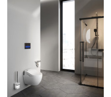 Унитаз подвесной с электронной крышкой биде Clean Care AM.PM Awe C111739SC Белый 