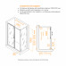 Душевой уголок RGW PA-74B (PA-14B + Z-050-2B) 1200x1200 410874122-14 Черный 