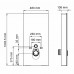 Пристенный модуль системы инсталляции для унитазов WasserKRAFT Naab 86 86TLT.040.SE.BL черный матовый 