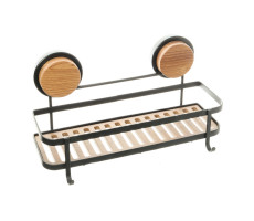 Полка Fixsen прямая одноэтажная черная-дерево Magic FX-950B-1 Полка Fixsen прямая одноэтажная черная-дерево Magic FX-950B-1