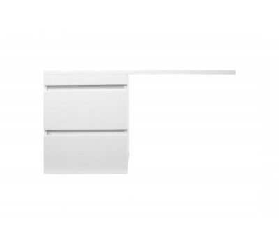 Тумба подвесная Style Line Даллас 115, Люкс белый, PLUS СС-00000651 