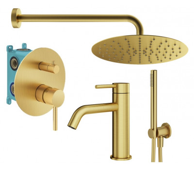 Комплект Plumberia Selection KITXO18OB53 золото брашированное Комплект Plumberia Selection KITXO18OB53 золото брашированное