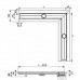 Решетка угловая 1000х1000 мм TECE TECEdrainline 611010 