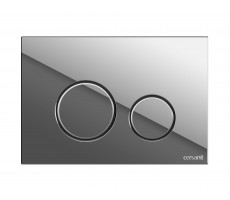 Кнопка Cersanit TWINS для LINK PRO/VECTOR/LINK/HI-TEC пластик хром глянцевый 63523 хром 