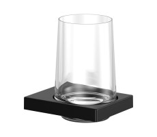 Стакан подвесной хрустальный Keuco EDITION 11 11150379000 Черный матовый 