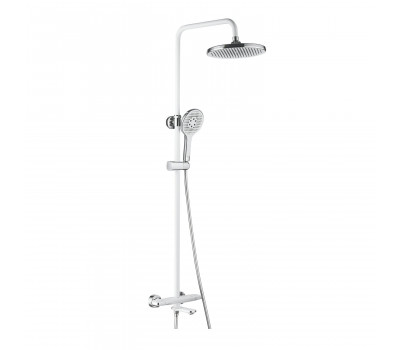 Душевая система с термостатом Rose R3996F, белый/хром