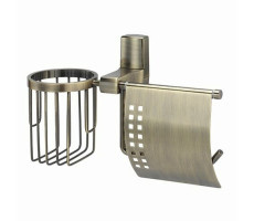 Держатель туалетной бумаги и освежителя WasserKRAFT Exter K-5200 5259 Светлая бронза 